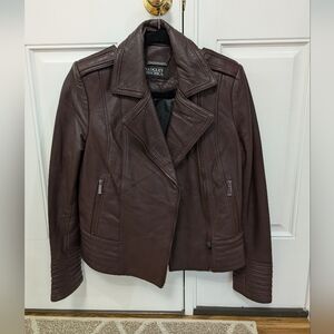 Badgley Mischka: Leather Moto Jacket